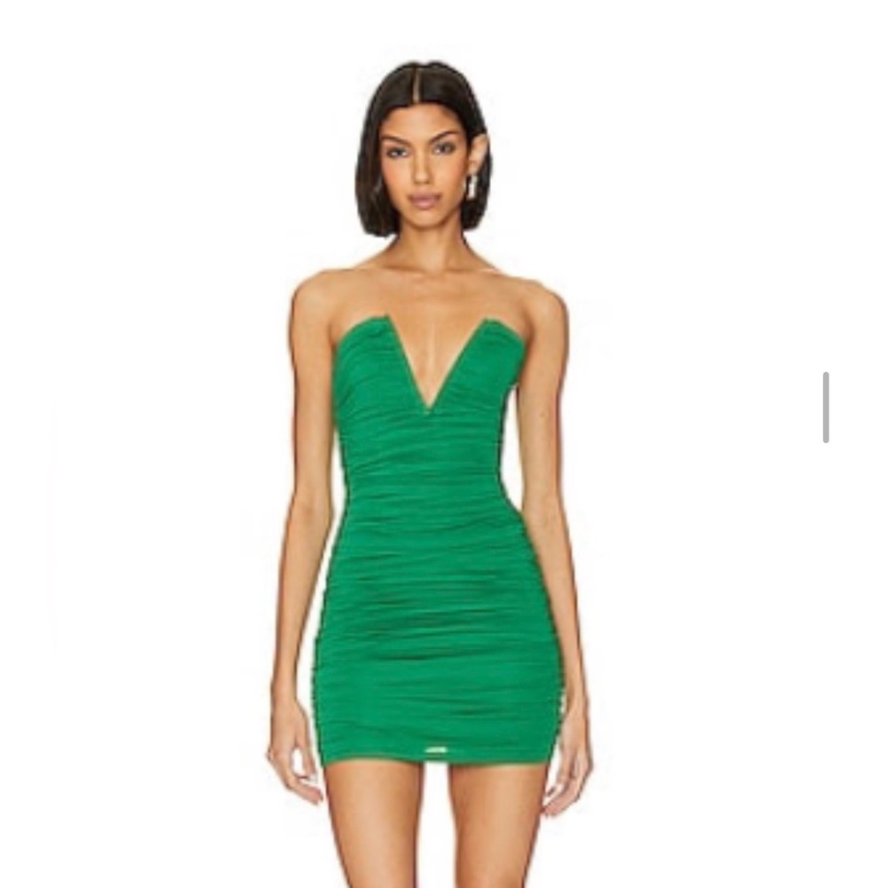 NWT Size S Superdown Strapless Vibrant Green Mini Dress